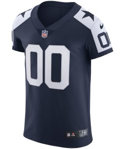 Alternative view of Dallas Cowboys Nike Alternate Vapor Elite Custom Jersey – Navy