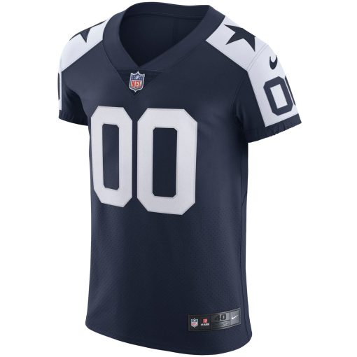 Dallas Cowboys Nike Alternate Vapor Elite Custom Jersey – Navy - Image 2