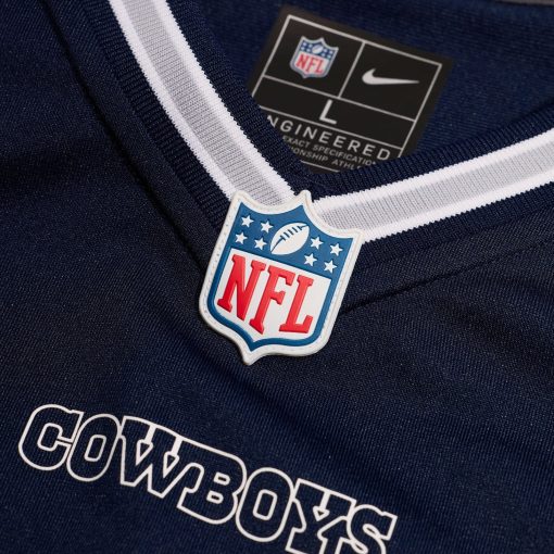 Dallas Cowboys Nike Custom Game Jersey – Navy - Image 4