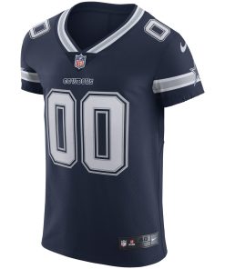 Alternative view of Dallas Cowboys Nike Vapor Elite Custom Jersey – Navy
