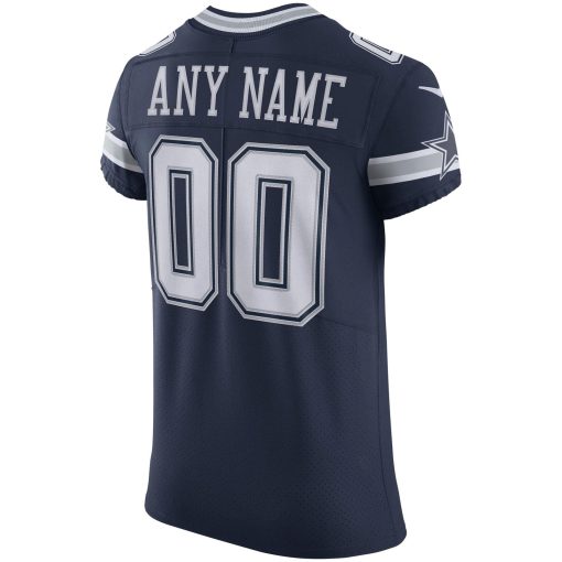 Dallas Cowboys Nike Vapor Elite Custom Jersey – Navy - Image 3