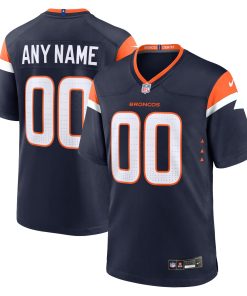 Denver Broncos Nike Alternate Mile High Collection Custom Game Jersey – Navy