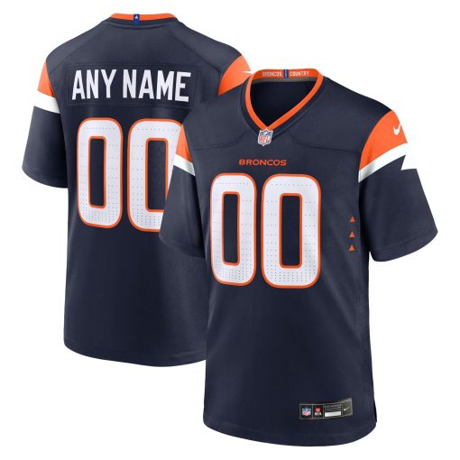 Denver Broncos Nike Alternate Mile High Collection Custom Game Jersey – Navy
