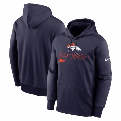 Denver Broncos Nike Performance Pullover Hoodie – Navy