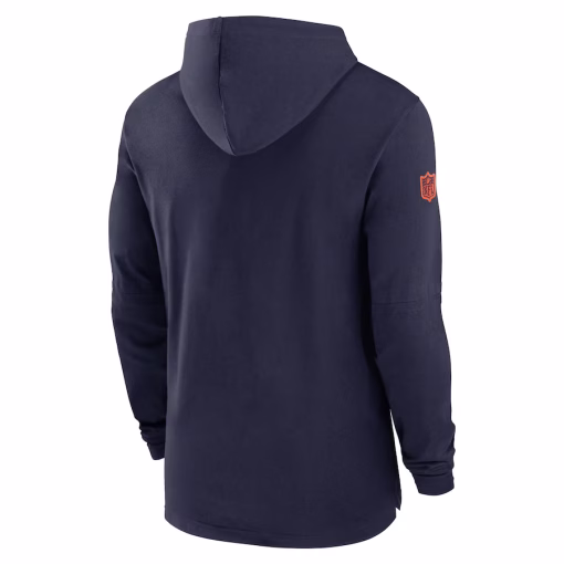 Denver Broncos Nike Sideline Hoodie Performance Long Sleeve T-Shirt – Navy - Image 3