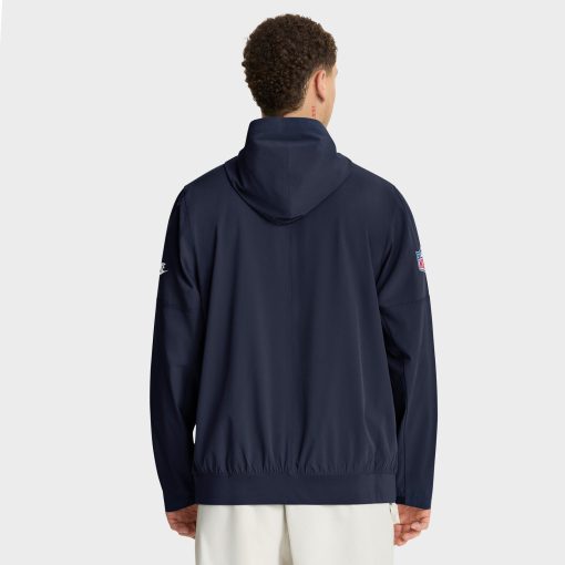 Green Bay Packers Nike The 1923 Classic Sideline Half-Zip Anorak Jacket – Navy - Image 2