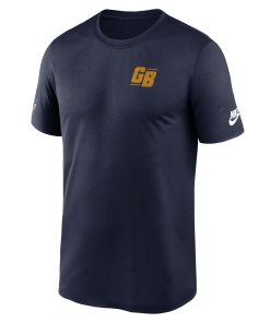 Alternative view of Green Bay Packers Nike The 1923 Classic Sideline Logo Dri-FIT Legend T-Shirt – Navy