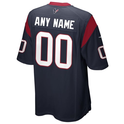 Houston Texans Nike Custom Game Jersey – Navy - Image 3