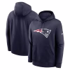 New England Patriots Nike Club Logo Pullover Hoodie – Navy