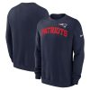 New England Patriots Nike Club Pullover Sweatshirt – Navy
