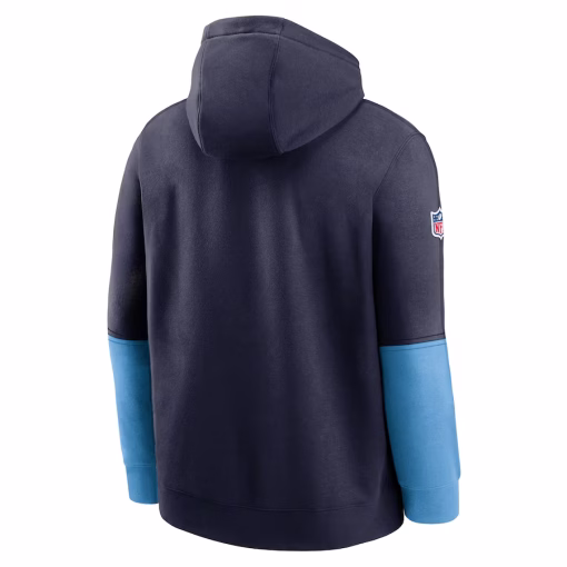 Tennessee Titans Nike 2024 Sideline Club Pullover Hoodie – Navy - Image 2