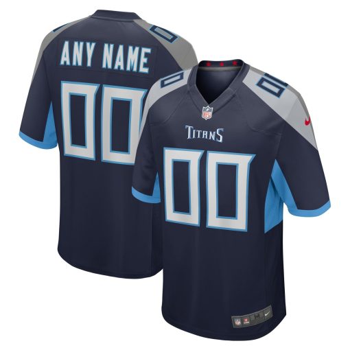 Tennessee Titans Nike Custom Jersey – Navy