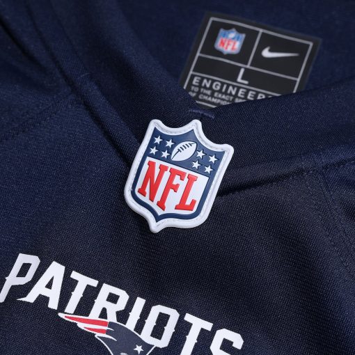 Nike New England Patriots Custom Game Jersey – Navy - Image 4