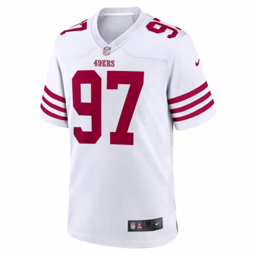 Nick Bosa San Francisco 49ers Nike Player Game Jersey – White - Image 2