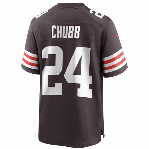 Nick Chubb Cleveland Browns Nike Player Game Jersey – Brown - Image 3