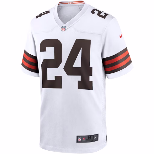 Nick Chubb Cleveland Browns Nike Game Jersey – White - Image 2