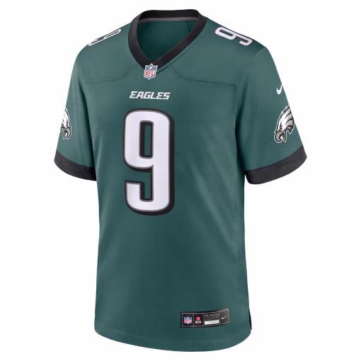 Men’s Philadelphia Eagles Nick Foles Nike Midnight Green Team Retired Player Game Jersey - Image 2