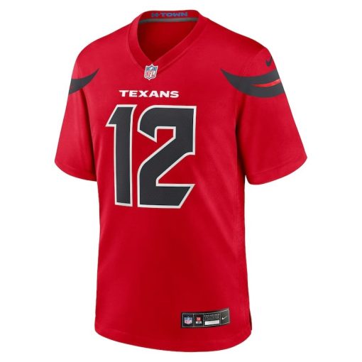 Nico Collins Houston Texans Nike Alternate Game Jersey – Red - Image 2