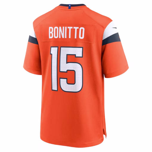 Nik Bonitto Denver Broncos Nike Team Game Jersey – Orange - Image 2