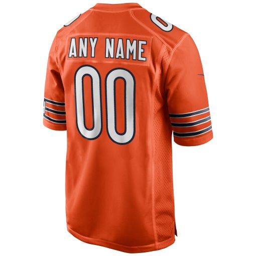 Chicago Bears Nike Alternate Custom Game Jersey – Orange - Image 3