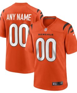 Cincinnati Bengals Nike Alternate Game Custom Jersey – Orange