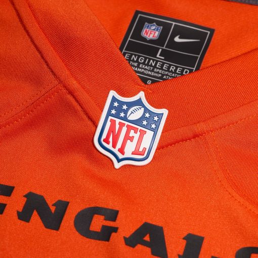 Cincinnati Bengals Nike Alternate Game Custom Jersey – Orange - Image 4