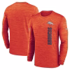 Denver Broncos Nike 2024 Sideline Velocity Performance Long Sleeve T-Shirt – Orange