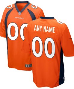 Denver Broncos Nike Custom Game Jersey – Orange