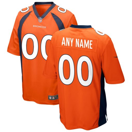 Denver Broncos Nike Custom Game Jersey – Orange