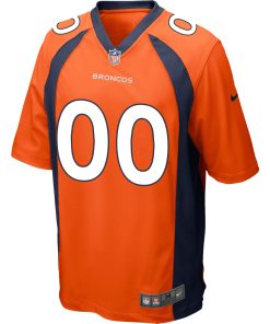 Alternative view of Denver Broncos Nike Custom Game Jersey – Orange