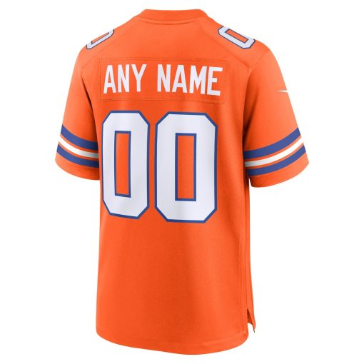 Denver Broncos Nike Mile High Collection 1977 Throwback Custom Game Jersey – Orange - Image 3