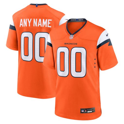 Denver Broncos Nike Mile High Collection Custom Game Jersey – Orange
