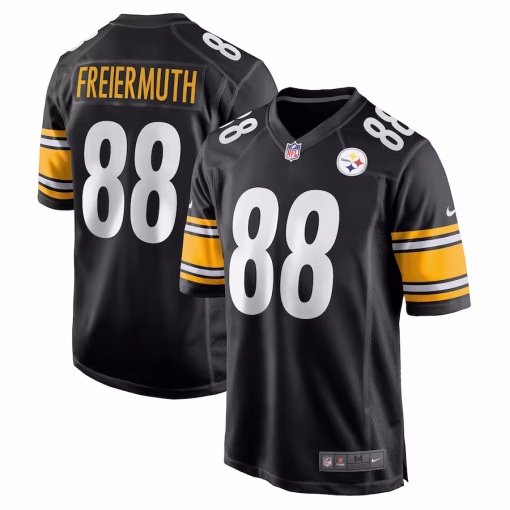 Men’s Pittsburgh Steelers Pat Freiermuth Nike Black Game Jersey