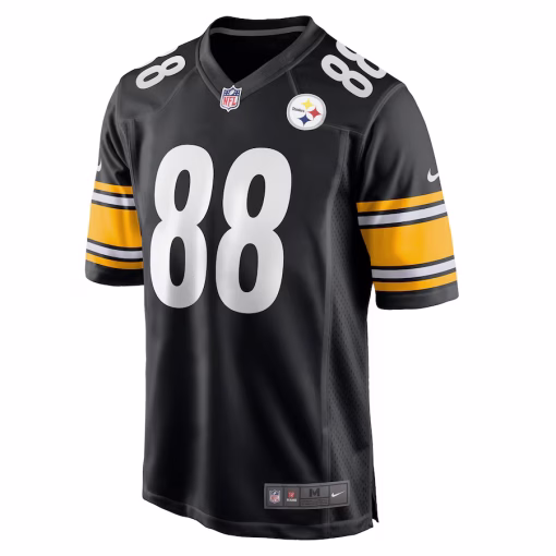Men’s Pittsburgh Steelers Pat Freiermuth Nike Black Game Jersey - Image 2