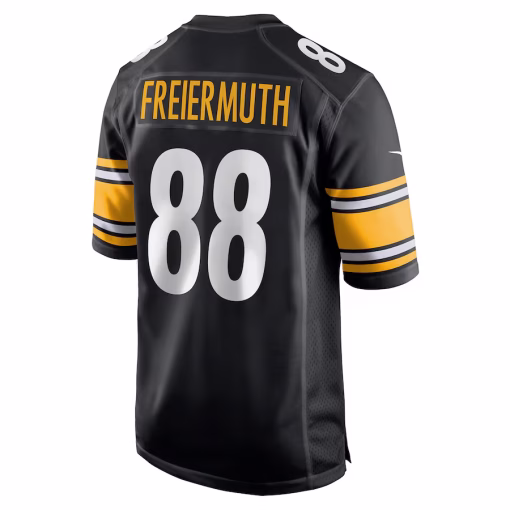 Men’s Pittsburgh Steelers Pat Freiermuth Nike Black Game Jersey - Image 3