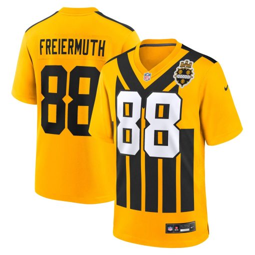 Pat Freiermuth Pittsburgh Steelers Nike Alternate 1933 Throwback Game Jersey – Gold
