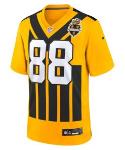 Alternative view of Pat Freiermuth Pittsburgh Steelers Nike Alternate 1933 Throwback Game Jersey – Gold