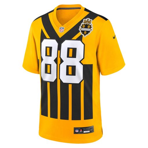 Pat Freiermuth Pittsburgh Steelers Nike Alternate 1933 Throwback Game Jersey – Gold - Image 2