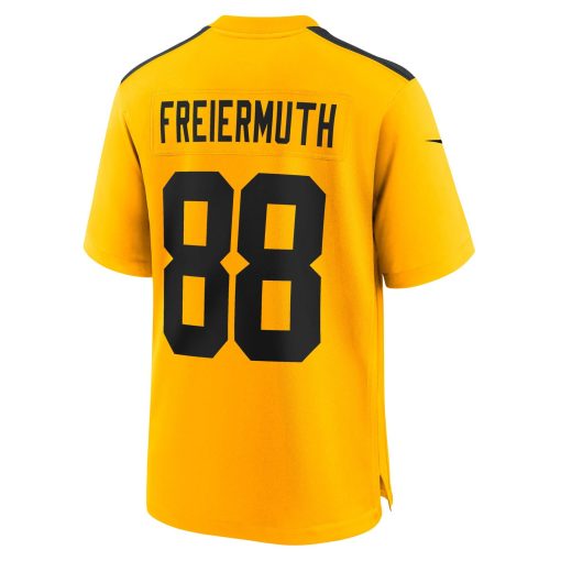 Pat Freiermuth Pittsburgh Steelers Nike Alternate 1933 Throwback Game Jersey – Gold - Image 3