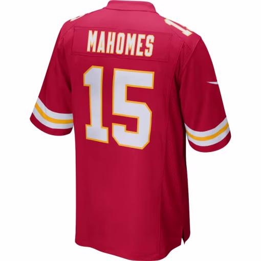 Men’s Kansas City Chiefs Patrick Mahomes Nike Red Game Jersey - Image 3