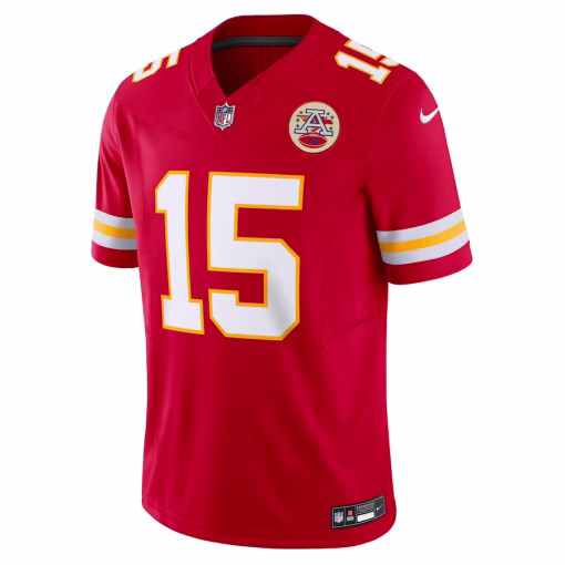 Men’s Kansas City Chiefs Patrick Mahomes Nike Red Vapor F.U.S.E. Limited Jersey - Image 2