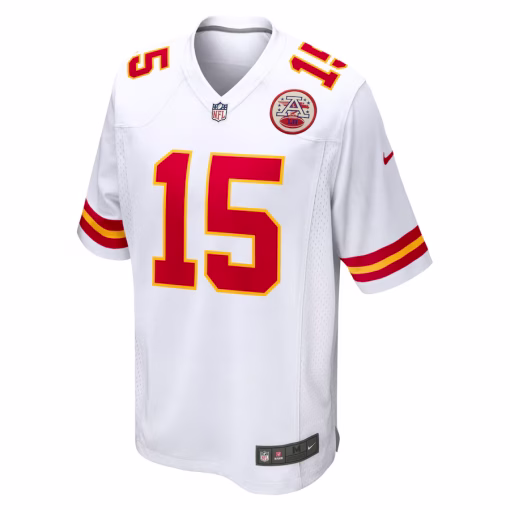Men’s Kansas City Chiefs Patrick Mahomes Nike White Game Jersey - Image 2