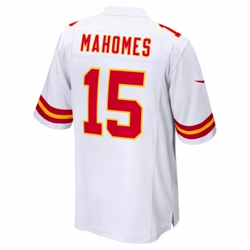 Men’s Kansas City Chiefs Patrick Mahomes Nike White Game Jersey - Image 3