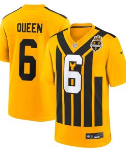 Patrick Queen Pittsburgh Steelers Nike Alternate 1933 Throwback Game Jersey – Gold