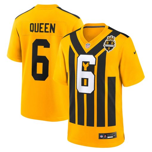 Patrick Queen Pittsburgh Steelers Nike Alternate 1933 Throwback Game Jersey – Gold
