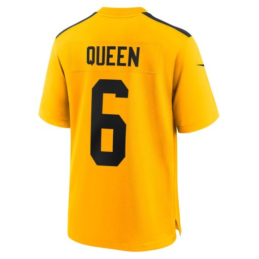 Patrick Queen Pittsburgh Steelers Nike Alternate 1933 Throwback Game Jersey – Gold - Image 3
