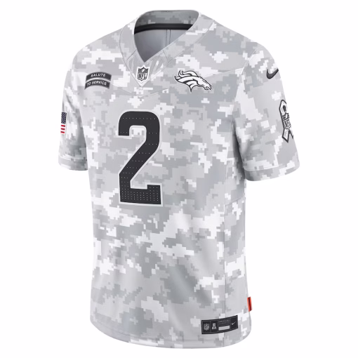 Patrick Surtain II Denver Broncos Nike 2024 Salute to Service Limited Jersey – Arctic Camo - Image 2