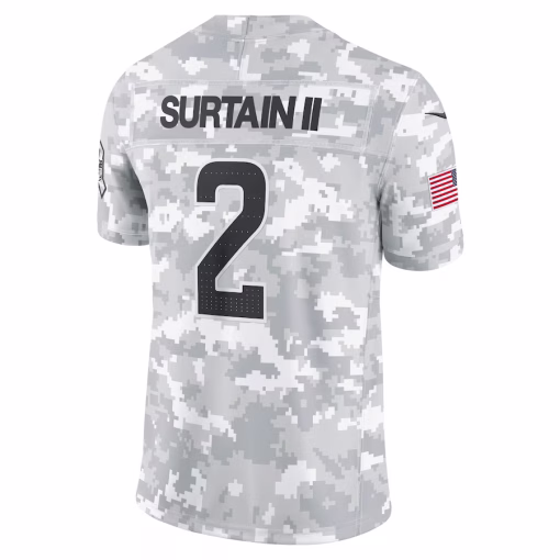 Patrick Surtain II Denver Broncos Nike 2024 Salute to Service Limited Jersey – Arctic Camo - Image 3