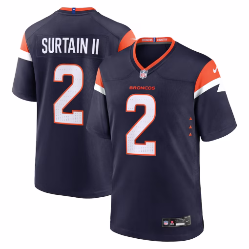 Patrick Surtain II Denver Broncos Nike Mile High Collection Alternate Game Jersey – Navy