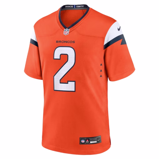 Patrick Surtain II Denver Broncos Nike Mile High Collection Game Jersey – Orange - Image 3